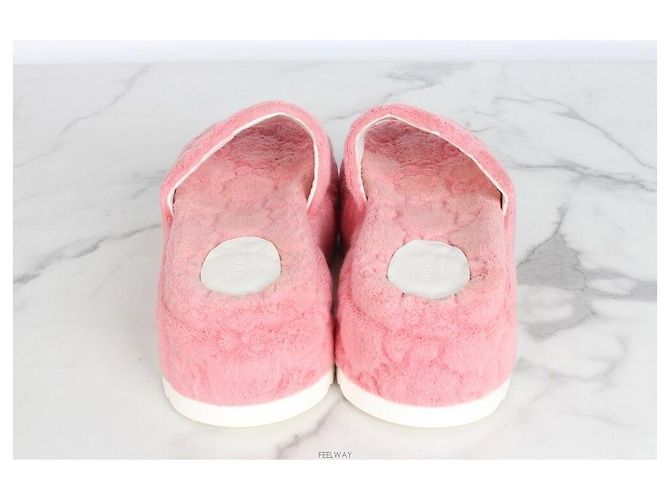 Gucci Sandali Platform Terry Slide Pink Rosa - vista 6