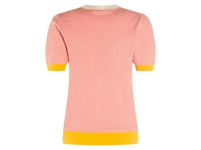 Fendi Suéter de algodón y seda Rosa - vista 5