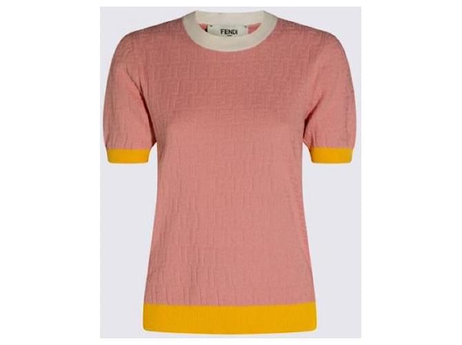 Fendi Suéter de algodón y seda Rosa - vista 8