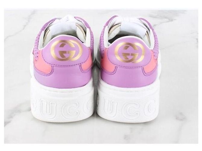 Gucci Baskets brodées violettes - vue 6