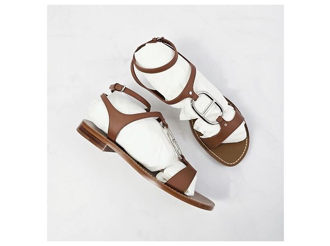 Hermès Damen-Sandalen Gold Golden - Ansicht 10