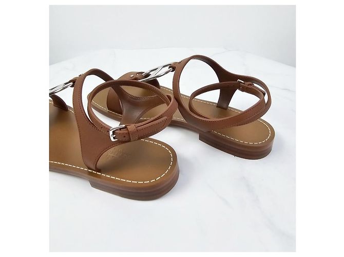 Hermès Damen-Sandalen Gold Golden - Ansicht 12