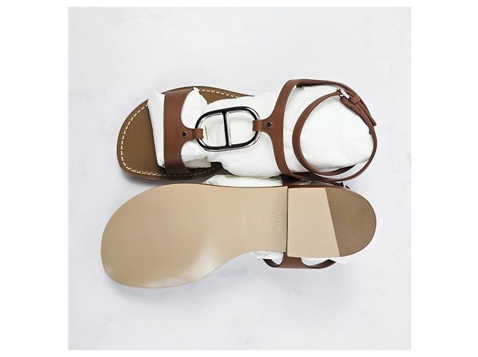 Hermès Damen-Sandalen Gold Golden - Ansicht 13