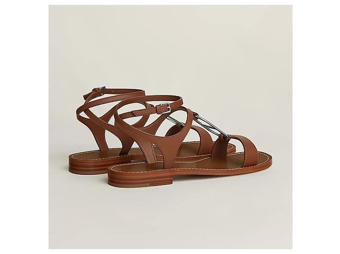 Hermès Damen-Sandalen Gold Golden - Ansicht 5