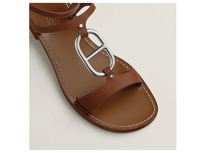Hermès Damen-Sandalen Gold Golden - Ansicht 6