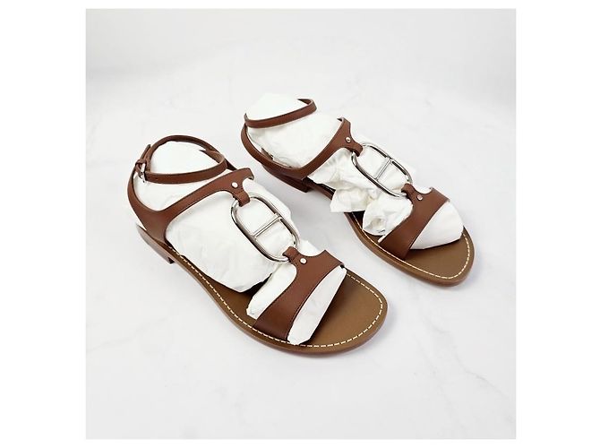 Hermès Damen-Sandalen Gold Golden - Ansicht 9