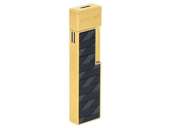 St Dupont Accendino Twigy Monogram Black Gold Nero - vista 3