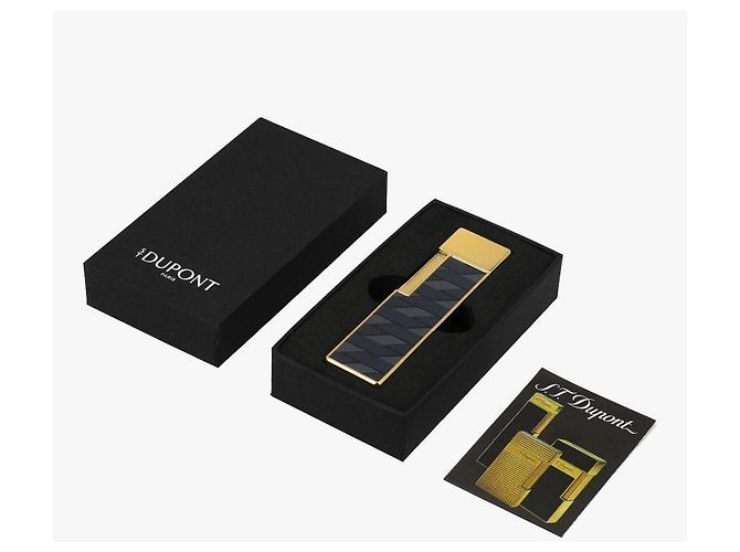 St Dupont Accendino Twigy Monogram Black Gold Nero - vista 9