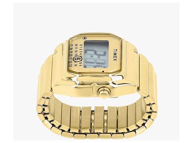Maison Martin Margiela Relógio de anel digital Timex em metal Dourado - vista 6