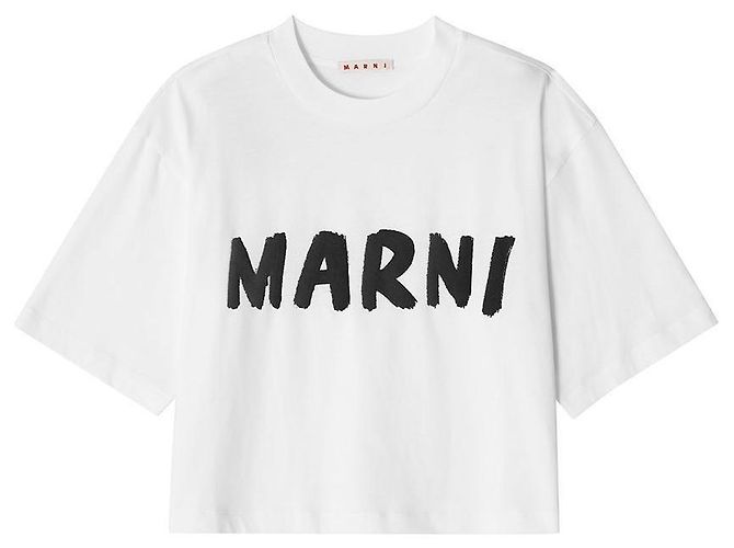 Marni Kurzes T-Shirt mit kurzen Ärmeln Schwarz - Ansicht 3