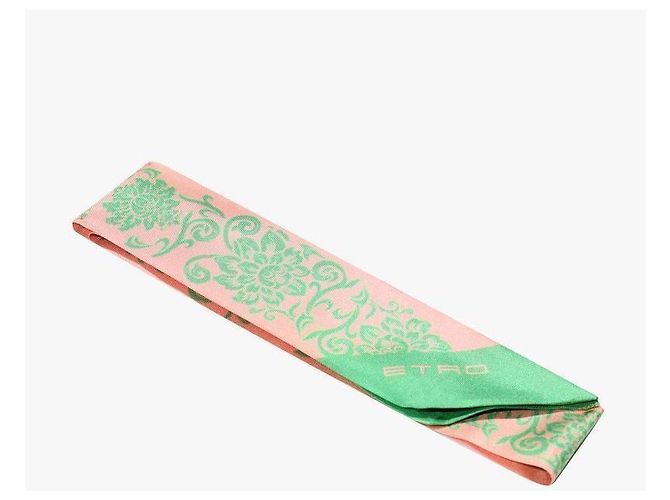 Etro Sciarpa in seta skinny twill paisley - vista 5