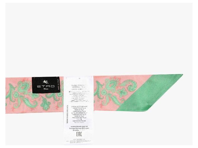 Etro Sciarpa in seta skinny twill paisley - vista 9