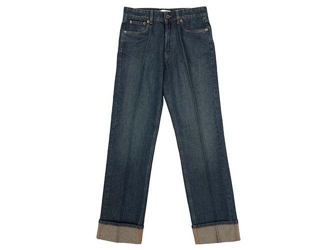 Miu Miu Vaqueros de mezclilla azul Pantalones para mujer - vista 3
