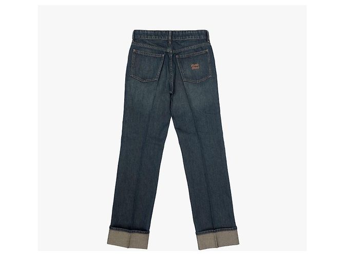 Miu Miu Vaqueros de mezclilla azul Pantalones para mujer - vista 5