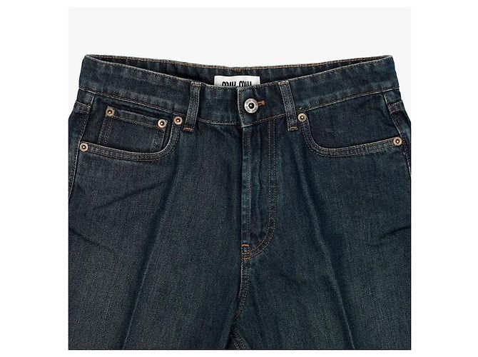 Miu Miu Vaqueros de mezclilla azul Pantalones para mujer - vista 6