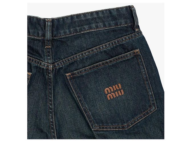 Miu Miu Vaqueros de mezclilla azul Pantalones para mujer - vista 8
