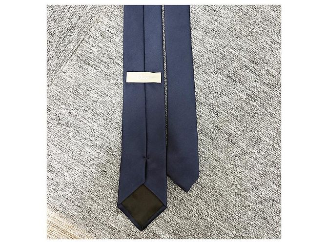 Dior Silk Tie Navy Blue - view 11