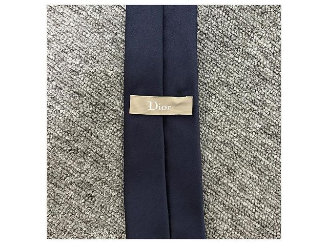 Dior Silk Tie Navy Blue - view 13