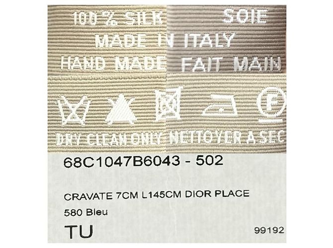 Dior Silk Tie Navy Blue - view 14