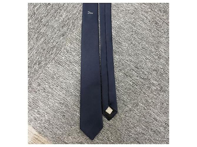 Dior Silk Tie Navy Blue - view 2