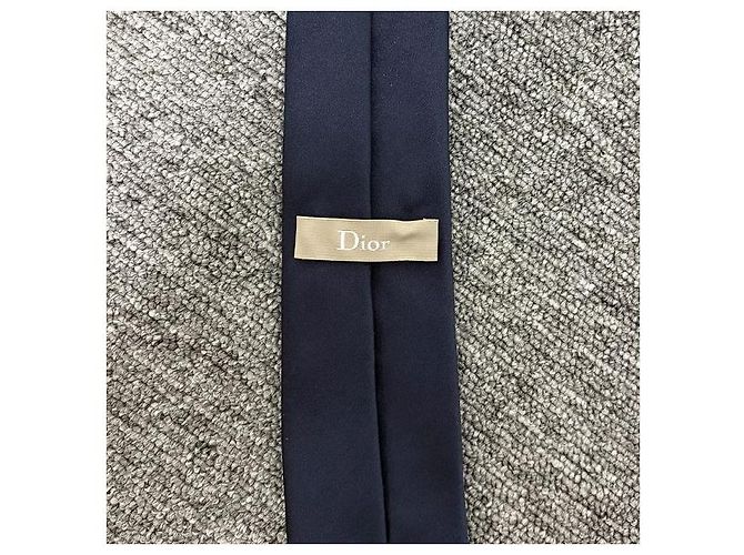 Dior Silk Tie Navy Blue - view 5