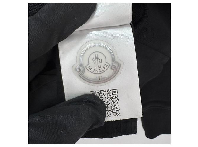 Moncler Felpa con Patch Logo Nera Nero - vista 8