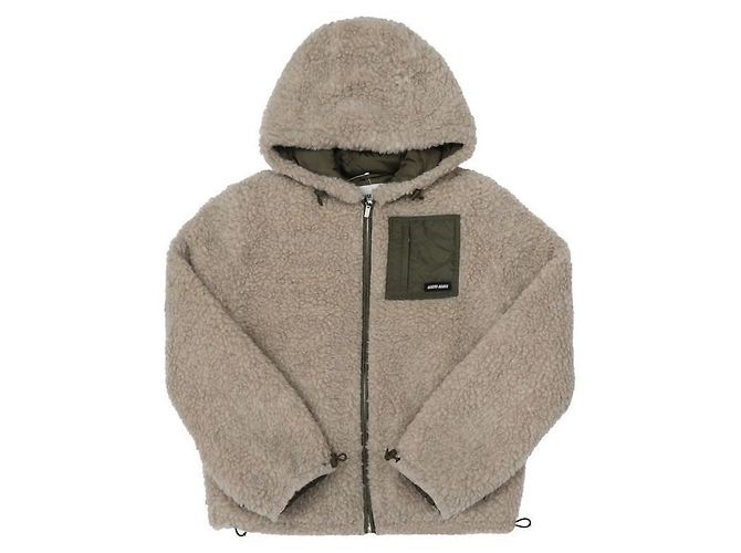 Miu Miu Teddy Down Jacke für Damen, mittelschwer Orange - Ansicht 3