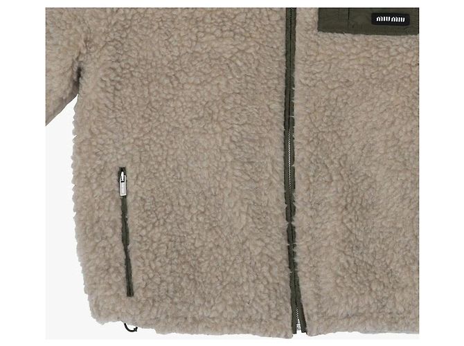 Miu Miu Teddy Down Jacke für Damen, mittelschwer Orange - Ansicht 8