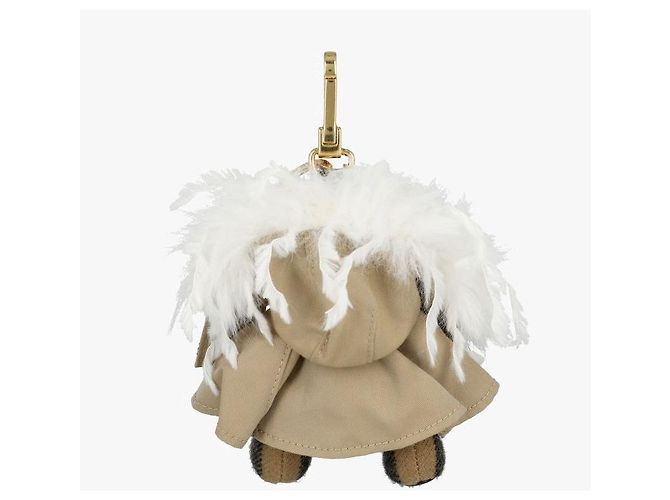 Burberry Portachiavi Thomas Bear Trench Coat in cashmere Arancione - vista 6