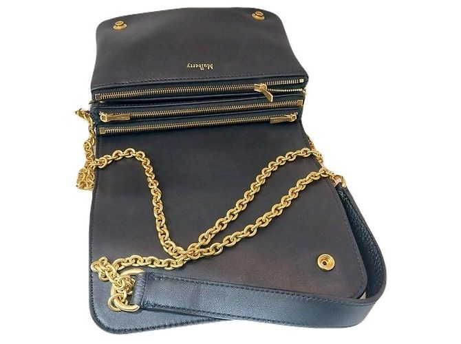 Mulberry Borsa a tracolla e crossbody Clifton Small Classic Chain Black Nero - vista 3