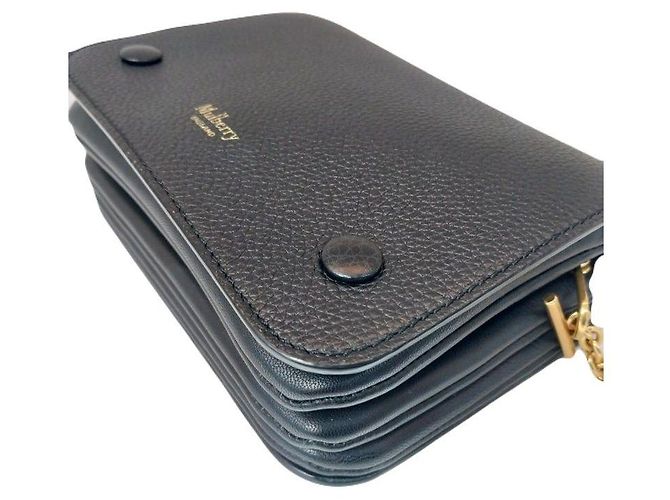Mulberry Borsa a tracolla e crossbody Clifton Small Classic Chain Black Nero - vista 6