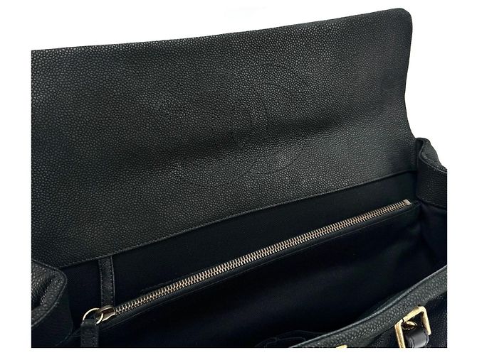 Chanel Borsa a Spalla e Borsa Tote Caviar Season Black Nero - vista 11