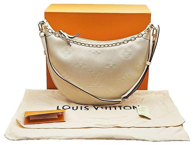 Louis Vuitton Hobo Bag Loop Empreinte Monogram Creme Weiß - Ansicht 3