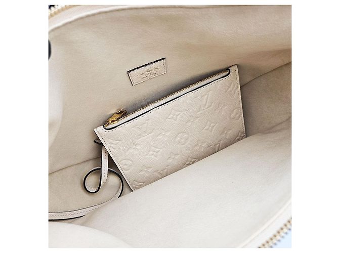 Louis Vuitton Hobo Bag Loop Empreinte Monogram Creme Weiß - Ansicht 8