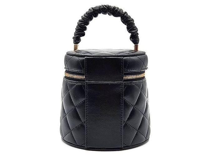 Chanel Vanity Kosmetiktasche mit Tragegriff Schwarz - Ansicht 3