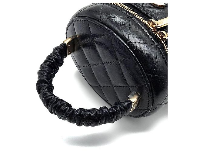 Chanel Vanity Kosmetiktasche mit Tragegriff Schwarz - Ansicht 5