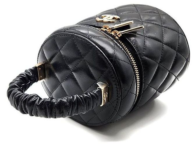Chanel Vanity Kosmetiktasche mit Tragegriff Schwarz - Ansicht 6