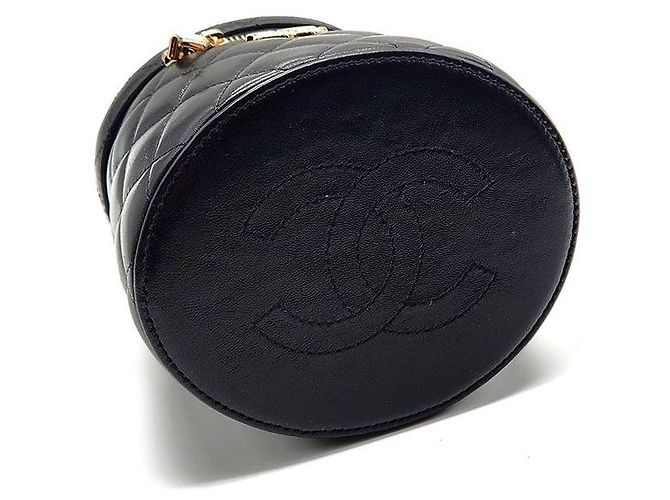 Chanel Vanity Kosmetiktasche mit Tragegriff Schwarz - Ansicht 7