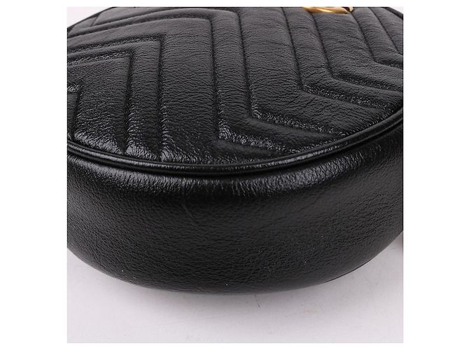 Gucci Mini borsa a tracolla rotonda trapuntata Nero - vista 10