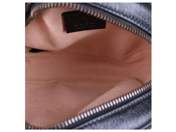 Gucci Mini borsa a tracolla rotonda trapuntata Nero - vista 11