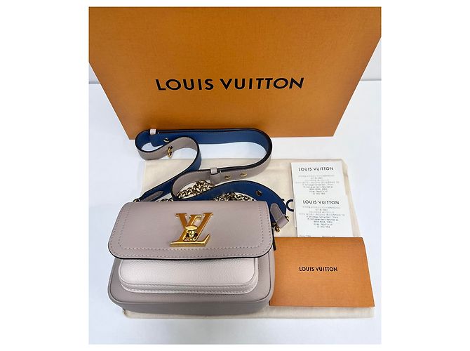 Louis Vuitton Borsa a Spalla Lockme Tender Gray Marrone - vista 3