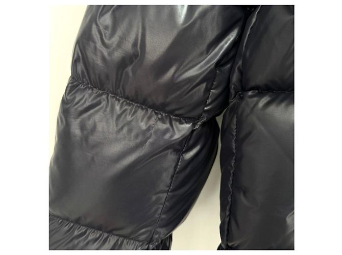 Moncler Hooded Down Jacket Navy Blue - view 11