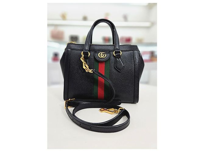 Gucci Ophidia Leder Small Tote Bag Schwarz - Ansicht 2