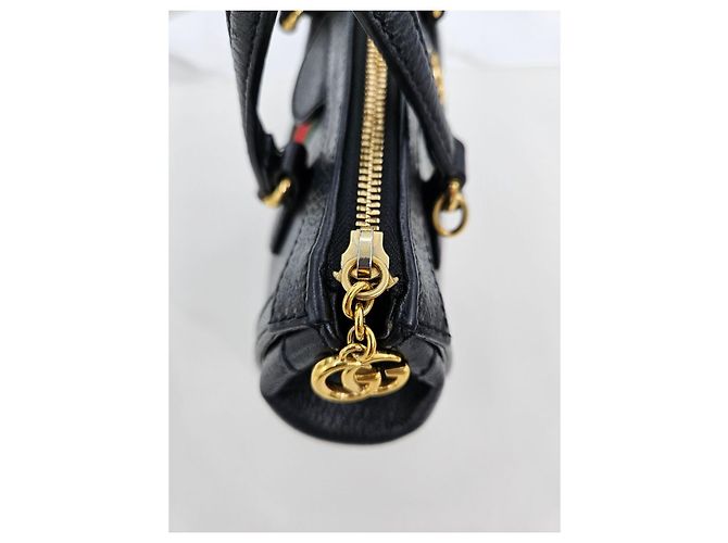 Gucci Ophidia Leder Small Tote Bag Schwarz - Ansicht 20