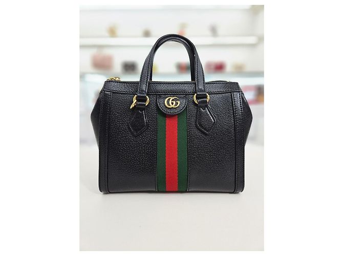 Gucci Ophidia Leder Small Tote Bag Schwarz - Ansicht 9