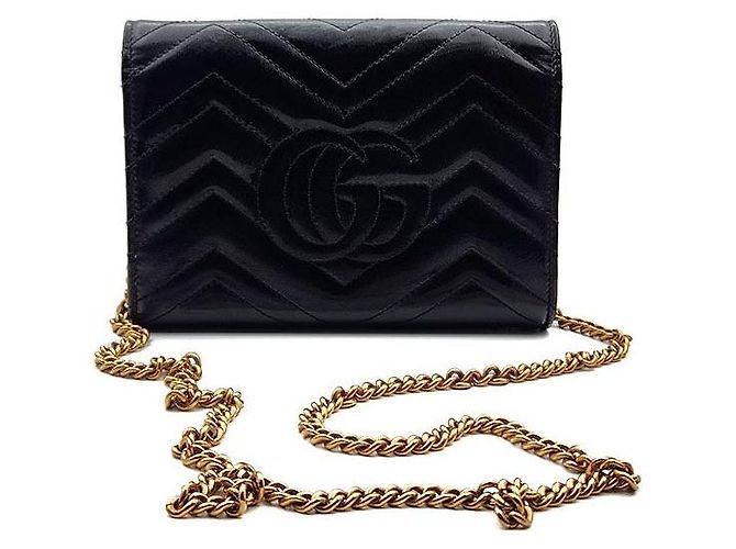 Gucci Borsa a tracolla Marmont Matelassé Nero - vista 3