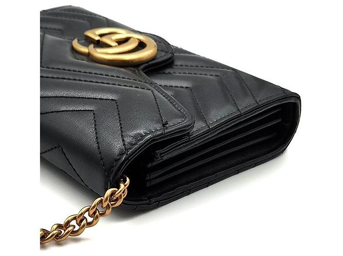 Gucci Borsa a tracolla Marmont Matelassé Nero - vista 5