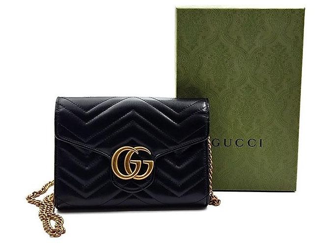 Gucci Borsa a tracolla Marmont Matelassé Nero - vista 8