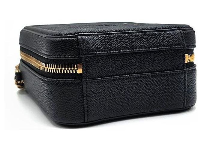 Chanel Caviar Cosmetic Tote and Shoulder Bag Black - view 7