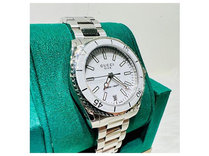 Reloj mujer Gucci Dive Quartz Acero Blanco - vista 2